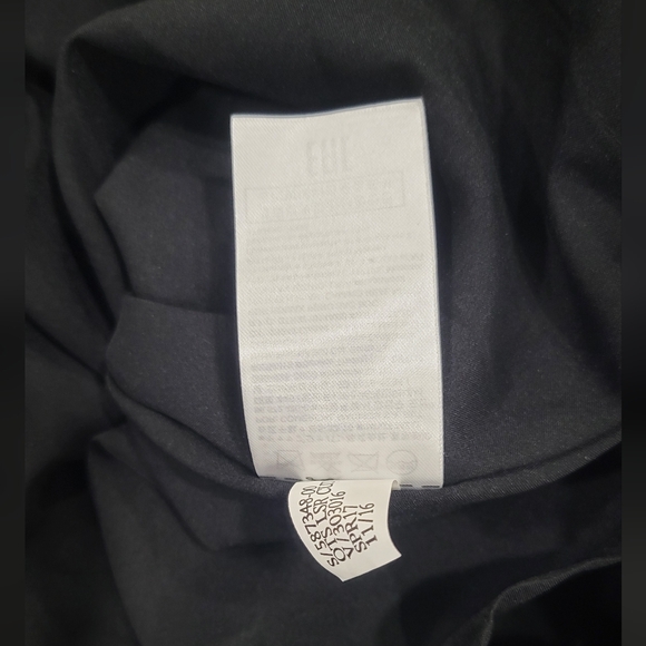 Banana Republic Black Off-Shoulder Laser Cut Ponte Midi Dress Size 10 - Picture 13 of 13